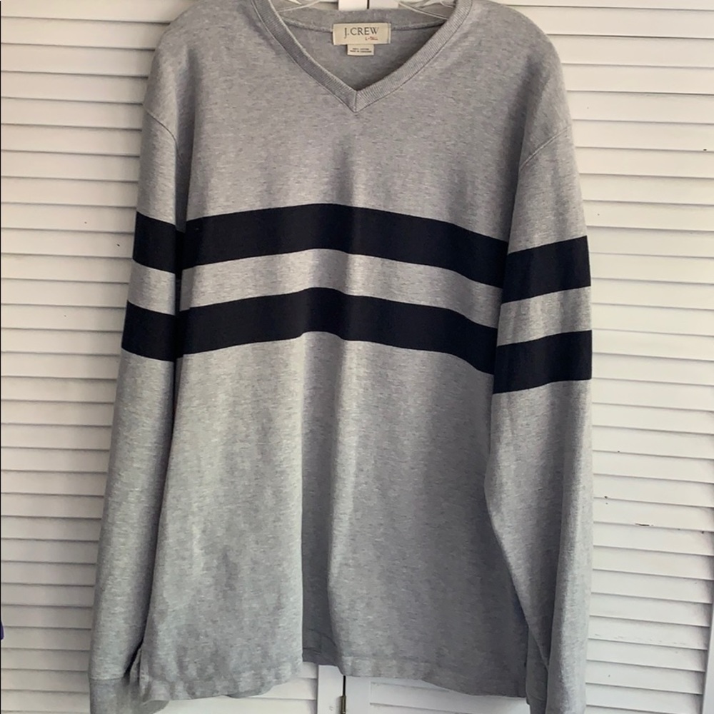 J Crew  vintage EUC cotton rugby style pullover L tall